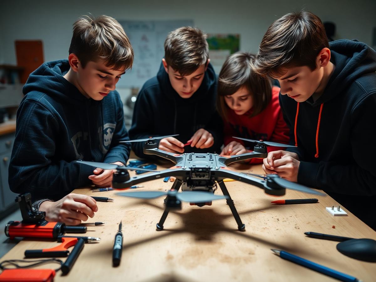 Quadcopter build night